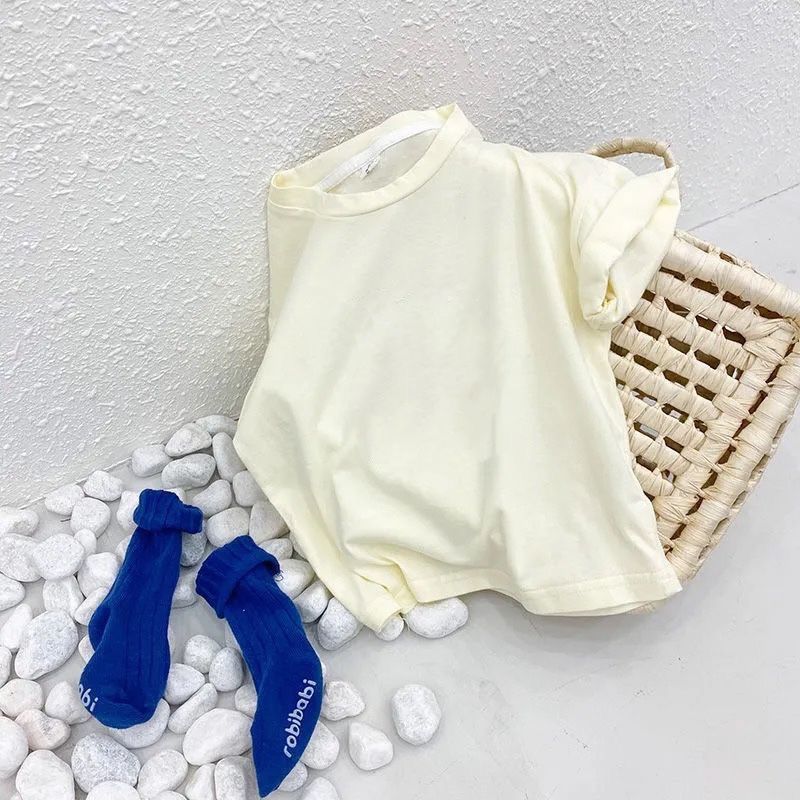 Babykleidung Sommer hübsche Jungs tun alte schwarze Baumwolle ärmelloses zerrissenes T-Shirt lose Babyweste Top Flut_voghion.com
