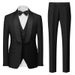 Ropa de hombre Traje de esmoquin de tres piezas con doble abertura para hombre_voghion.com
