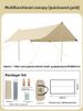 Outdoor Portable Oxford Canopy Picnic Foldable Butterfly Shape Cloth Camping Rainproof Sunshade Beach Vinyl_voghion.com