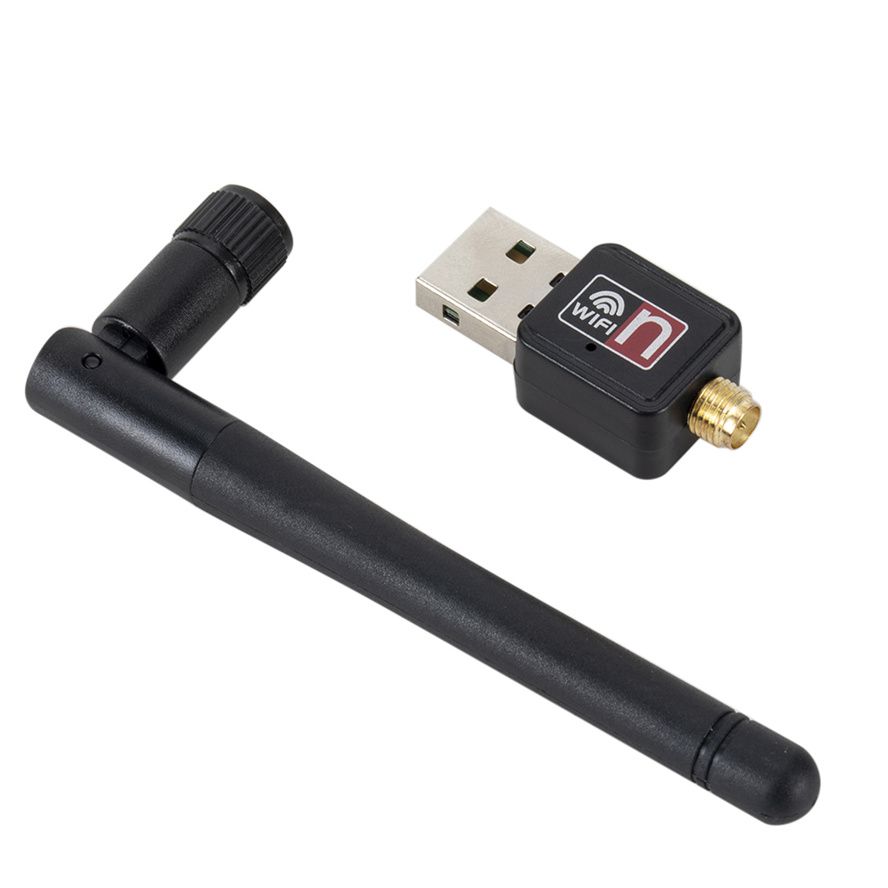 Carte réseau sans fil WiFi USB 2.0 150M 802.11 b/g/n Adaptateur LAN avec antenne rotative pour ordinateur portable Mini dongle Wi-Fi_voghion.com