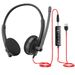 Lightweight Call Center Headset With Noise-Canceling Mic – USB Wired Office Headphones For Customer Service, Aviation & Drivers_voghion.com