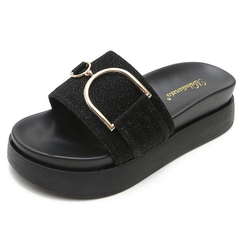 Een Drop Shipping Fabriek Bron van Goederen Muffin Dikke Bodem Net Rode Sandalen En Pantoffels Vrouwen Dragen Nieuwe Kleine Maat_voghion.com