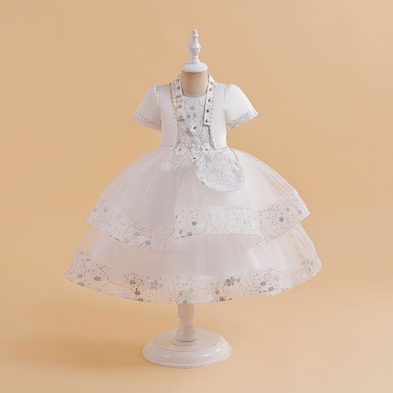 Kids’ Clothing New Set Computer Embroidery Girl Children's Skirt Festival Celebration Performance Dress Princess Skirt_voghion.com