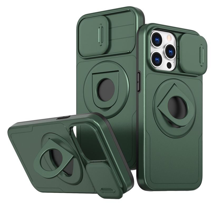 Phone Case & Covers New Product Suitable For Mobile Phone Case Push Window Magnetic Ring Holder IPhone14 Protective Cover_voghion.com