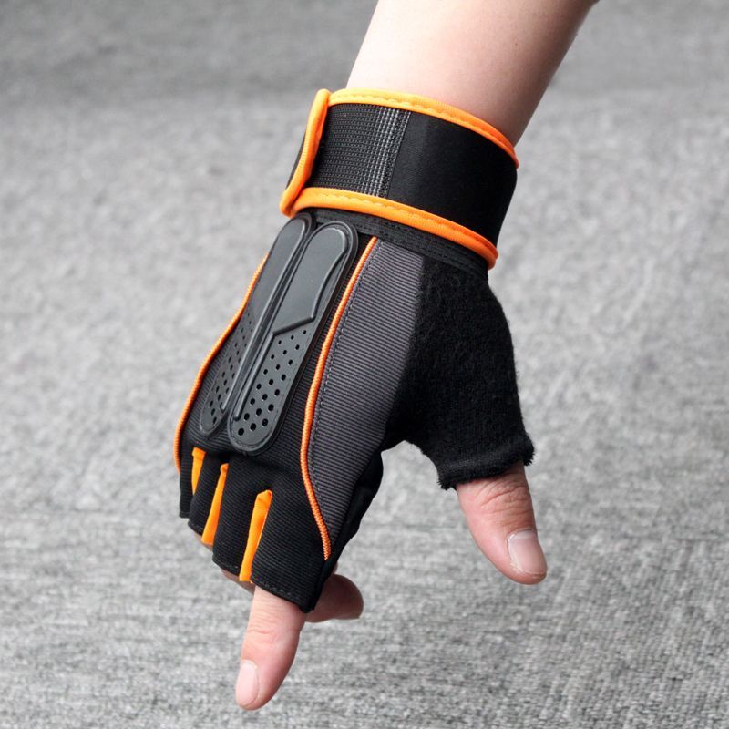 Guanti da ciclismo per uomo e donna, dita in silicone antiscivolo, taglio a metà, sport all'aria aperta, fitness, escursionismo, pesca,_voghion.com