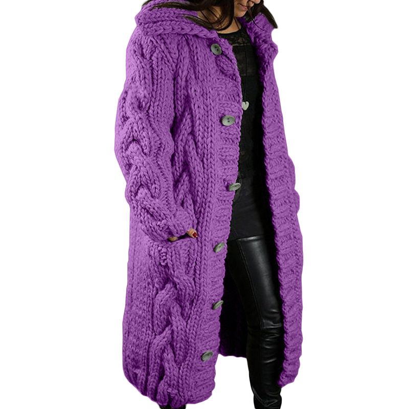 Women's Clothing clothing new cardigan coat single breasted large size sweater jacket_voghion.com