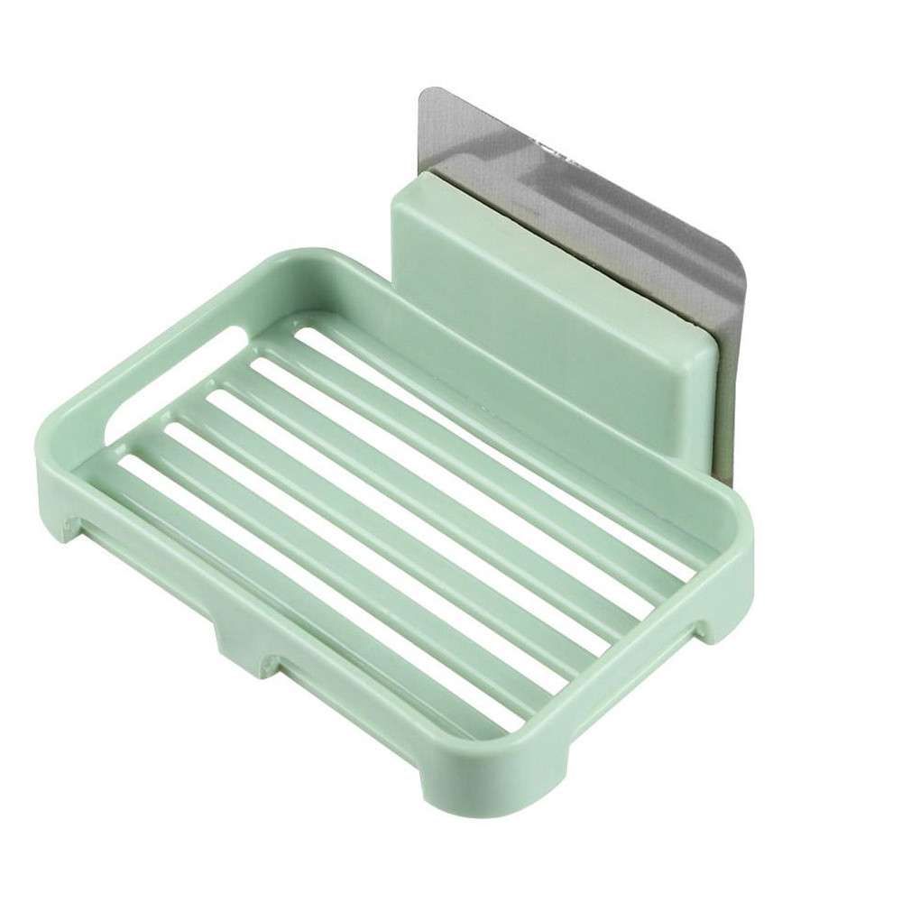 20Pz Scatola portaoggetti per doccia da bagno, portaoggetti in plastica, resistente, senza tracce, portasapone antiforatura, 13X10X2Cm_voghion.com