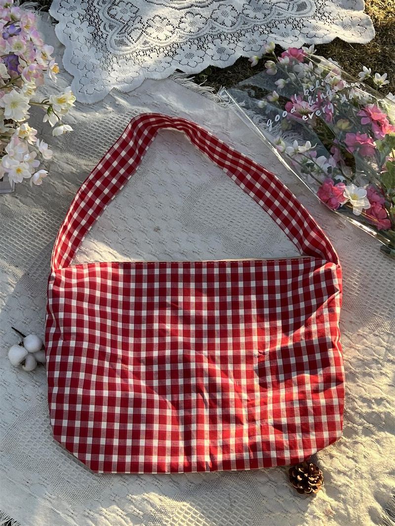Versione coreana della borsa a tracolla da donna, borsa in tela Lazy Wind alla moda, borsa tote Hundred con tracolla obliqua, grande capacità e stile casual._voghion.com