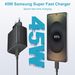45W 5A Super Fast PD Charger For Samsung S21 S22 FE S23 S24 S25 Ultra A34 A52 A53 A54 A73 Type-C To USB-C Rapid Charging_voghion.com