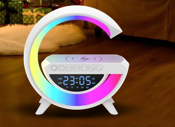 Enceinte Bluetooth Big G2301 (très populaire), réveil lumineux BT-3401 avec chargeur sans fil G63_voghion.com