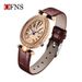 Women's Vintage-Inspired Crystal-Accented Watch – Elegant Teardrop Design, Leather Strap, Water-Resistant Antique Style Quartz Watch_voghion.com