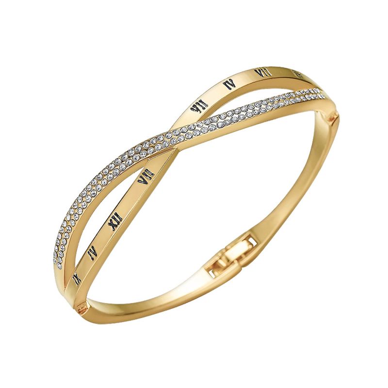 Roman Numeral Cross Bracelet Women&#39;s Jewelry Hand Decoration European and American Simple  Versatile Bracelet  Version Live Explosion_voghion.com