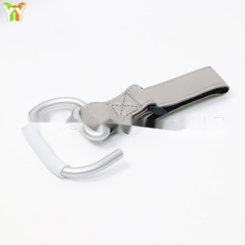 Metal Leather Baby U-Shaped Anti-Drop Stroller Bottle Hook Camping Portable Clothes Hanger_voghion.com