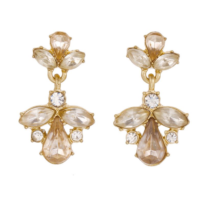 Set di gioielli da donna alla moda, orecchini a forma di fiore della foresta super fatata, per donne con viso rotondo e temperamento sottile, orecchini a rete per celebrità._voghion.com