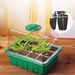 6/12 Cell Higher Cover Nursery Tray Box With Growing Light Seedling Germination Planting Pot Full Spectrum LED Growth Promotion_voghion.com
