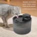 Distributore automatico da 1,5 litri, grande capacità, fontana d'acqua intelligente, ciotola silenziosa per bere gatti e cani, forniture per animali domestici_voghion.com