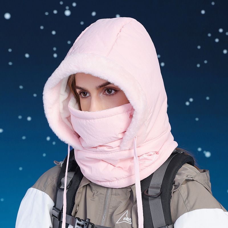 LazyZoom Radfahren, winddicht, großer Kopfumfang, Unisex-Winter-Gesichtsmaske, wärmer, integriertes Fleece-Futter, Thermo-Nackenschutz_voghion.com