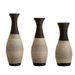 Desktop Vase, Brown Decorative Floor Vase, Classic And Neat Floor Vase, High Independent Flower Stand, Artificial Vine Vase, PVC Floor Vase, Home Decoration Flower Stand Set Of 3 Pieces_voghion.com