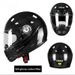 Qike Carbon Fiber Motorcycle All-Season Universal Ultra-Light Riding Safety New National Standard 3C Certification Full_voghion.com