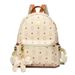 Mochila vintage com estampa de urso - Bolsa universitária com estampa fofa para mulheres, mochila escolar retrô_voghion.com