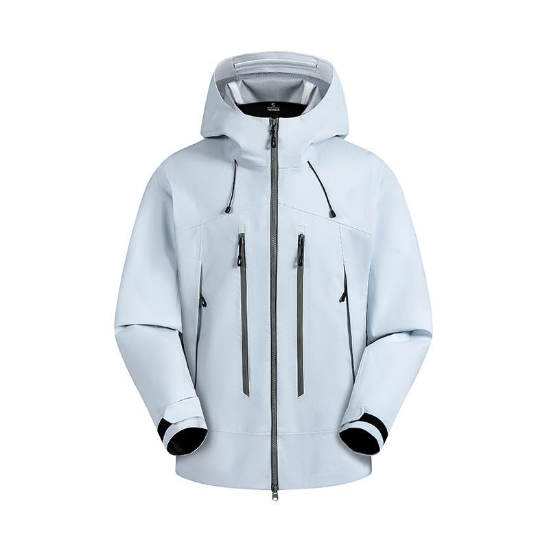Vêtements d'alpinisme pour hommes et femmes, coupe-vent et imperméables, en caoutchouc véritable, monocouche, logo imprimable, transfrontalier_voghion.com
