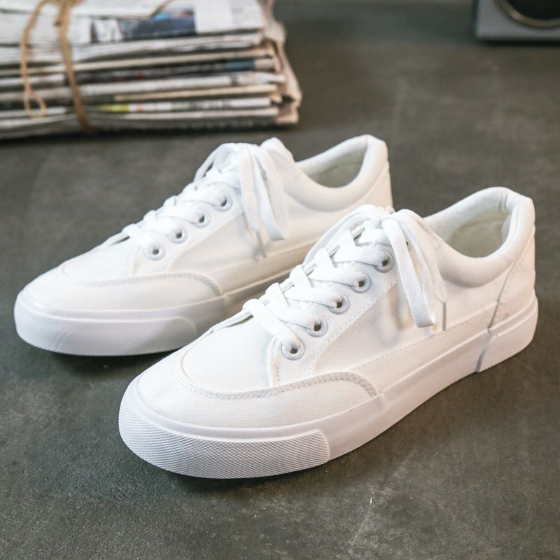 VASIBAEN 2025 Neue Herren Trend Vielseitig Weiß Casual Trendy Canvas Version Schuhe Männer_voghion.com