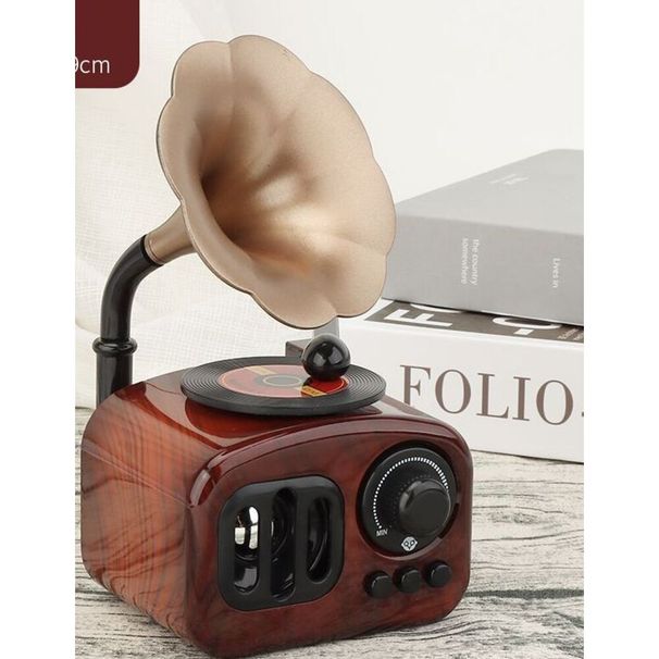 Carillon retrò con grammofono, mini carillon, regalo di compleanno per coppia e ragazza_voghion.com