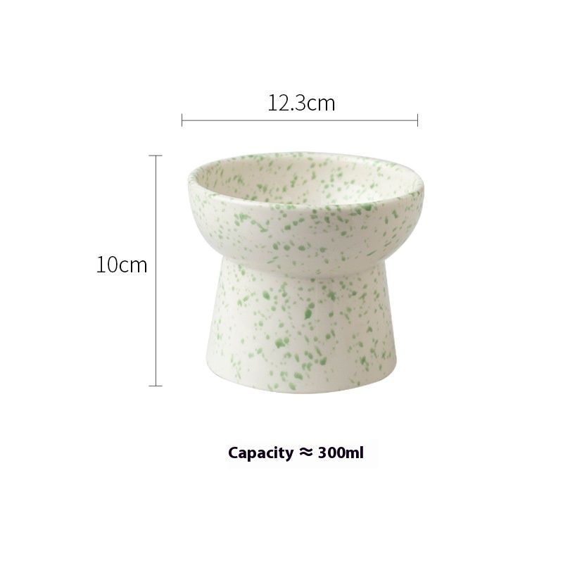 Bol en céramique pour chat et chien, nouveau bol à pattes hautes pour chats et chiens, stable et pas facile à renverser_voghion.com