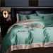 210s-thread-count Premium Double-strand Long-staple Cotton 4-piece Set, 100% Pure Cotton Bedsheet, Duvet Cover, And Bedding_voghion.com