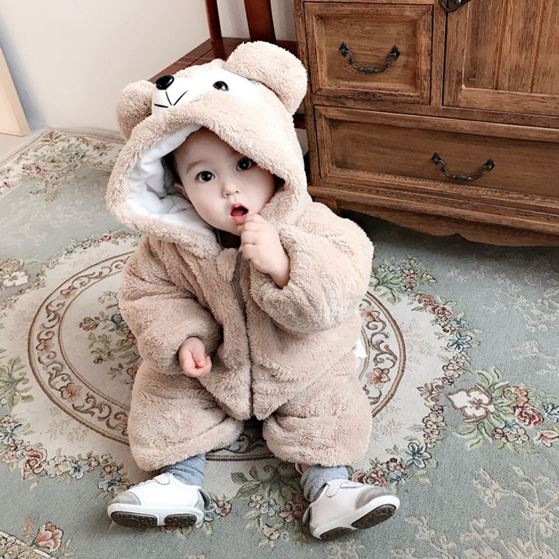 Baby winter clothes winter clothes men and women baby winter autumn and winter going out clothes hug clothes cute super cute net red jumpsuit_voghion.com