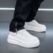 Cowhide Thick-Soled White Sneakers For Men 2025 Spring Summer New Breathable Casual Sports Trendy Versatile_voghion.com