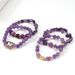 8 cm violett Kristall Ronn Perlen Päiperlek Tag Natursteen Armband Set Einfach Perséinlechkeet_voghion.com