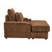 Spring Upholstered Armchair And Ottoman Set - Comfortable Single Sofa With Cup Holder , Corduroy Fabric And Storage, Perfect For Living Room Or Bedroom (Camel )_voghion.com