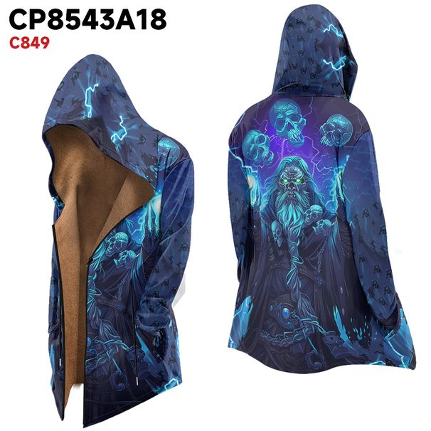 Nov pulover s kapuco Skeleton Element 2024 z rjavim debelim žametnim plaščem, torba z našitki na zadrgo, topel bombaž_voghion.com