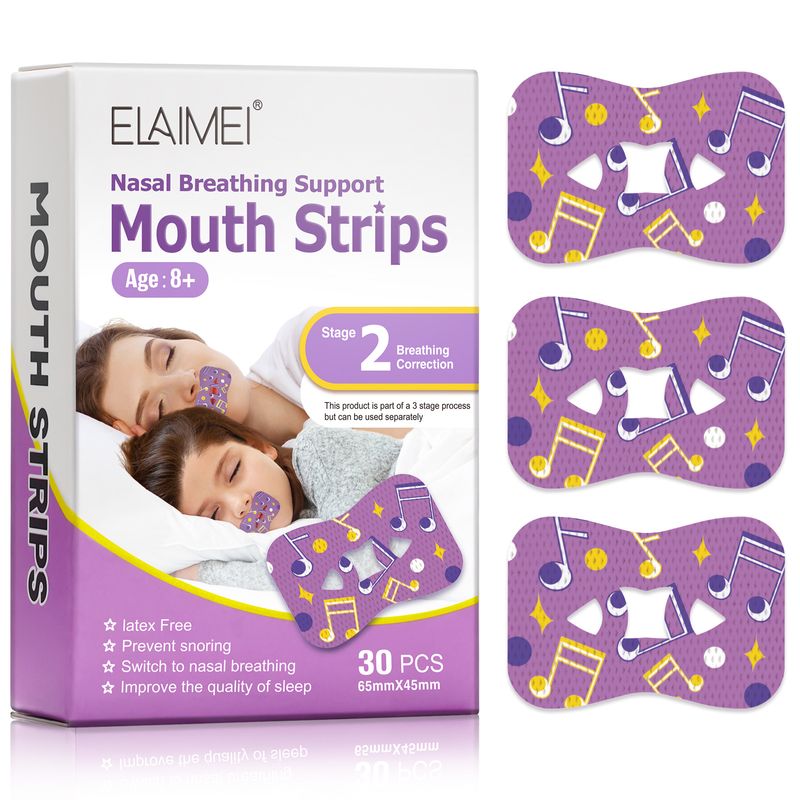 ELAIMEI Adult and Child Closed Universal Open Mouth Respiratory Correction Anti Snoring Patch_voghion.com