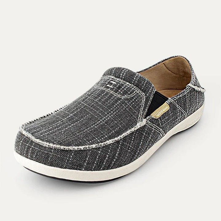 Zees Zees Cross-Border Trade New European And American Style Men's Summer Round Toe Flat Heel Solid Color Casual Low-Cut_voghion.com