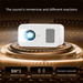 2025 New Projector Small Portable Ultra HD Home Theater Student Dormitory Bedroom Connected To 5G Mobile Phone_voghion.com