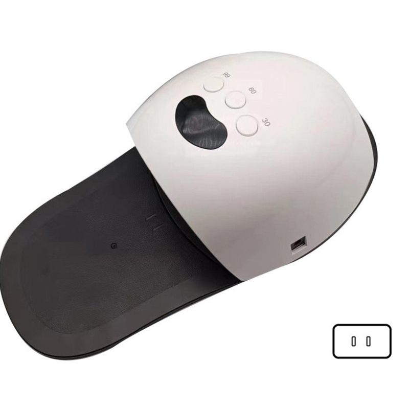 Creative New Slippers Style UV Lamp 48W Large Capacity With Foot Pad Nail Machine_voghion.com
