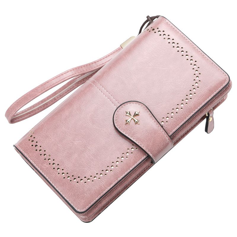 Damentaschen Geldbörse Damen Dreifach gefaltete Multifunktions-Clutch mit Reißverschluss, Mehreren Kartenfächern und großer Kapazität Handytasche Geldbörse_voghion.com