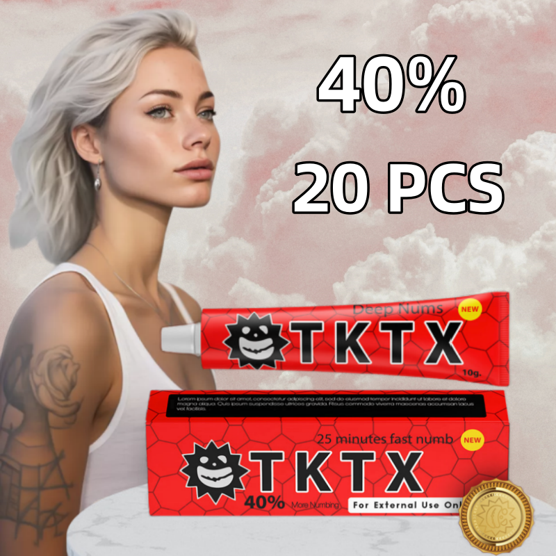 20 DB TKTX helyi érzéstelenítő krém TKTX 40%-kal több zsibbadó krém piercing smink tartós szemöldök_voghion.com