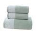 Bambuszellulose Color Gap Jacquard Handtuch für Erwachsene Badetuch-Set Gesichtswaschtuch Dreiteiliges Set_voghion.com