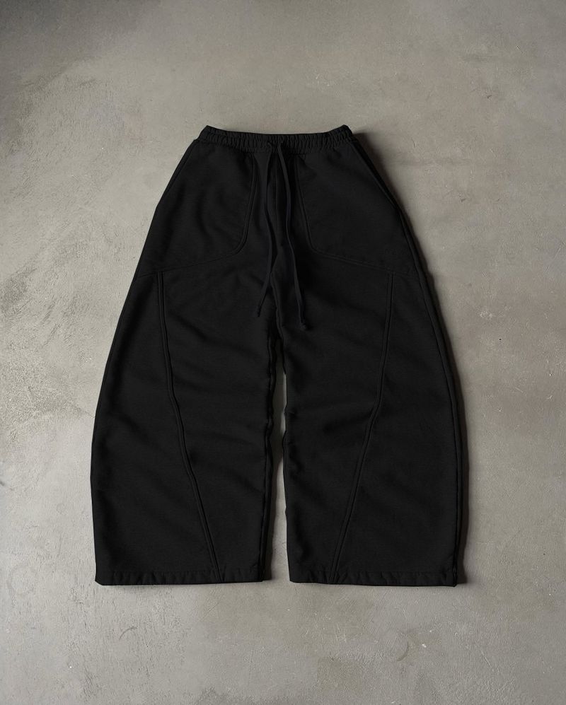 Women's Clothing Sweatpants Embroidery Unisex High Street Wide Leg Trousers Hip Hop Loose Casual Trousers_voghion.com