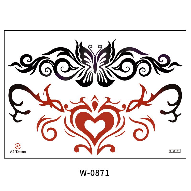 Tattoo Accesories New Tattoo Stickers Waterproof Succubus Love Red Lips Temporary Tattoo Tattoo_voghion.com