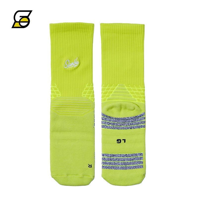 Slamble Long Tube Men's High-Top Training Basketball Socks_voghion.com