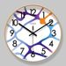 Yipula 7010 Simple Abstract Home Color Line Living Room Wall Hanging Quartz Clock_voghion.com