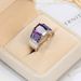 Women's Hand Fashion Purple Zircon Ring Jewelry_voghion.com