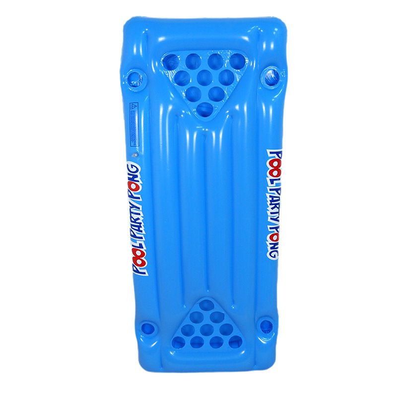 Aufblasbarer Beer-Pong-Tisch – wasserdichte schwimmende Spielstation mit Getränkehaltern und Eiskühler (Poolparty-Trinkspiele für Erwachsene am See)_voghion.com