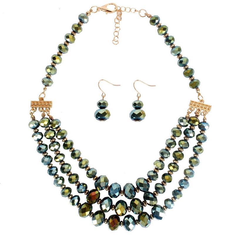 Zwarte waterdruppel ketting Punk kralen kwastje nek ketting sleutelbeen klein geurig oud bos stijl fotografie_voghion.com