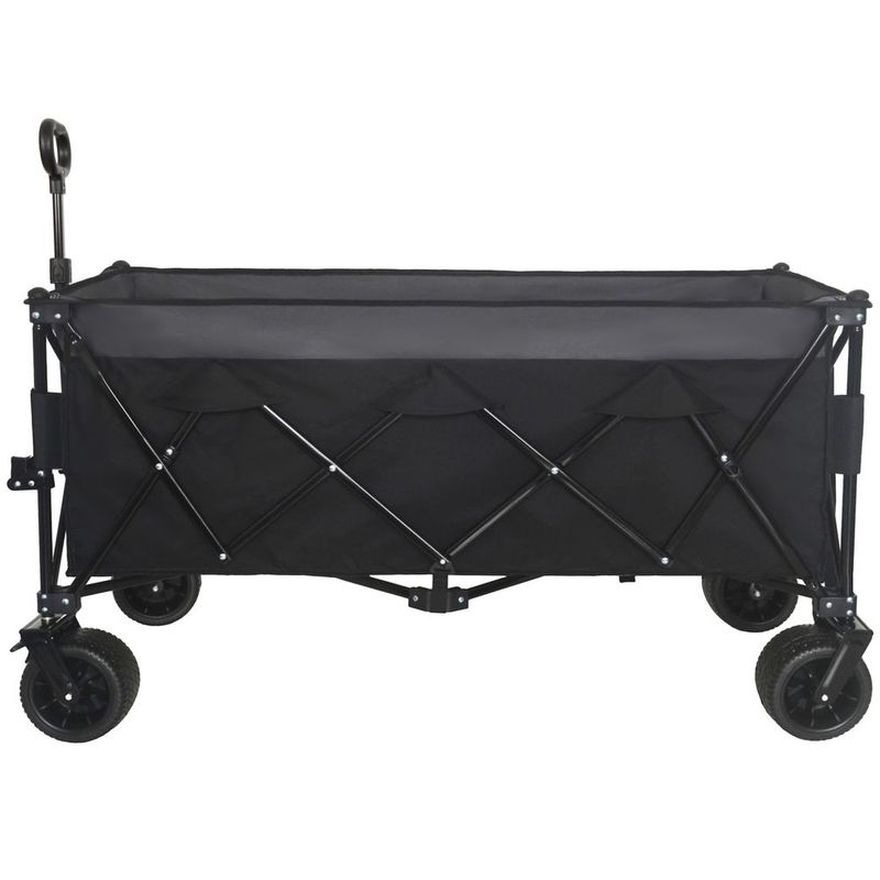 Heavy-Duty Foldable Utility Wagon - 480lbs Capacity, Patented Ultra-Stable Frame, 1:6 Space-Saving Fold &amp; 7' All-Terrain Wheels, No Assembly Nee_voghion.com