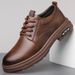 Glide Glide Leather Spring British Scarpe Derby Casual con Suola Spessa da Uomo Formali da Sposa Lavoro Stivali Martin Bassi_voghion.com